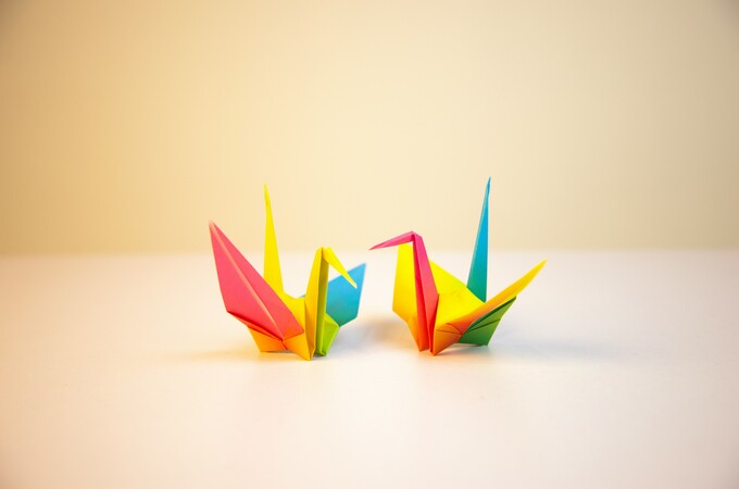 Origami Cranes Crafty Decorations